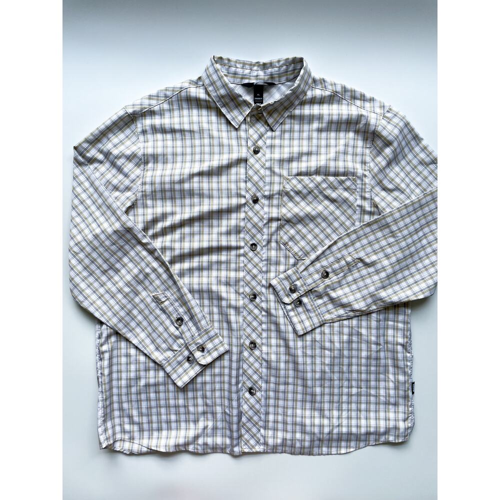 Men's AKHG Duluth Plaid Performance Button Down Long Sleeve Shirt XL